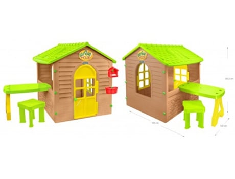 Casa de jardim com mesa MOCHTOYS