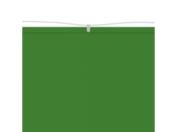 Toldo vertical 300x420 cm em tecido Oxford verde claro, exclusivo da MAISON.