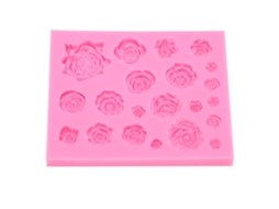 Molde De Silicona Flor De Rosa Para Chocolate Fondant Arcilla Manualidades Deco