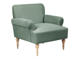 Poltrona BELIANI Fredros de Tecido Verde Claro 71x75x82