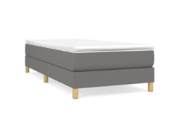 Estrutura de cama VIDAXL Cinzeto Tecido (90 x 200 cm)