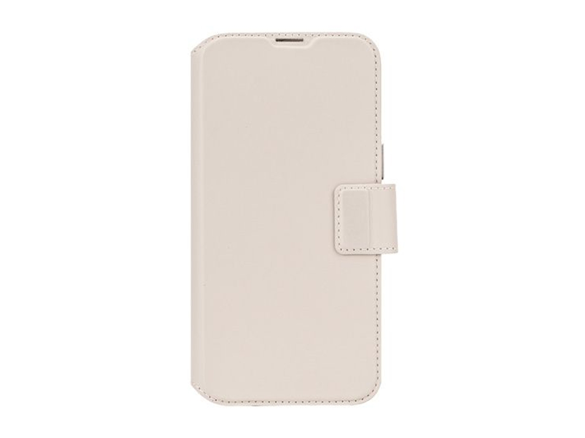 Capa Fólio Magsafe Concha Amovível para iPhone 16 Pro DECODED com Porta-Cartões Bege