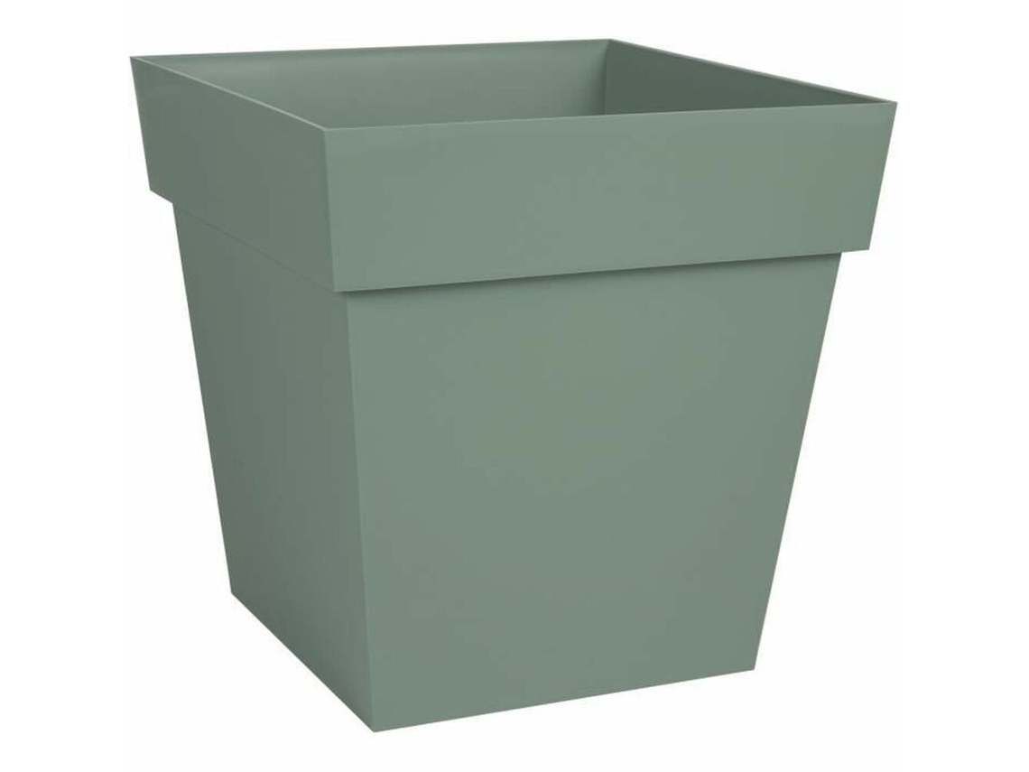 Vaso Eda Tuscany Verde Plástico 32 X 32 X 32 Cm