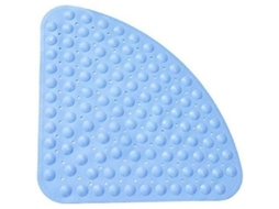 2026 tapete Antiderrapante para Baño Cuadrante com Ventosas Antibacterianas Lavável À Máquina 54x54cm Cex Azul