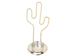 Portavelas De Metal Com Design De Cacto Decorativo Para Cena De Boda E Festa