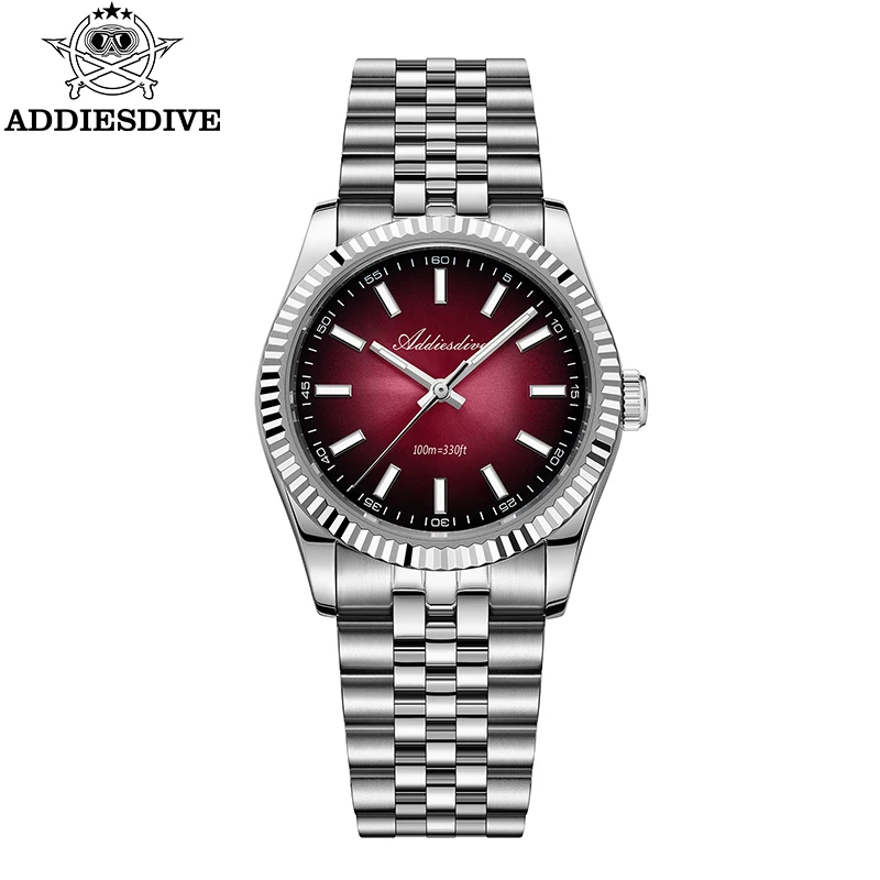 (vermelho) Relógio De Quartzo Feminino Luminoso Com Cristal De Safira De 36 Mm