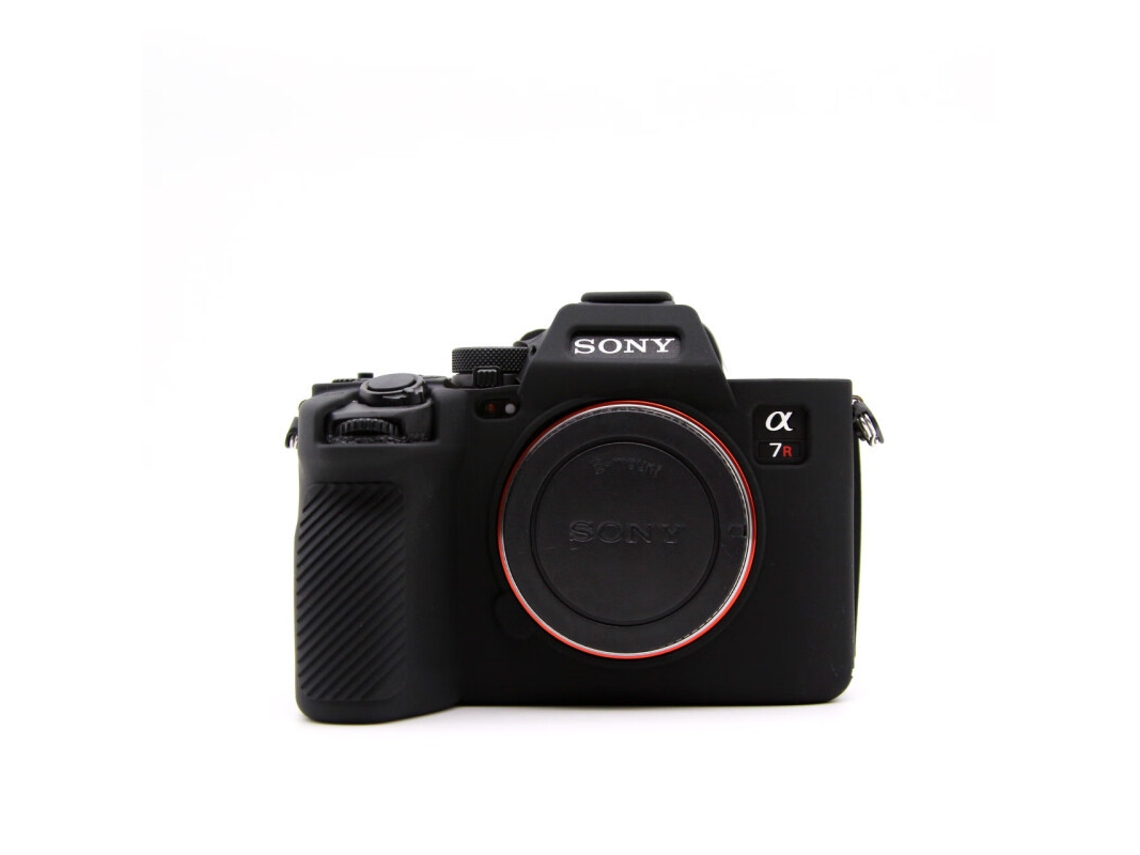 Capa Silicone HEXINYIGJLY para Sony A7rm5/a7rvleve, Acesso Total, Tripé, Proteção Impactos Preto
