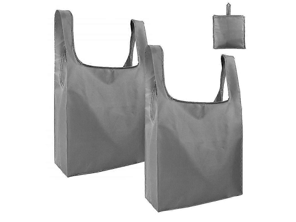 Pacote com 2 Sacolas de Compras Reutilizáveis ​​e Dobráveis, Grandes e Ideais para Supermercado GOKOCO