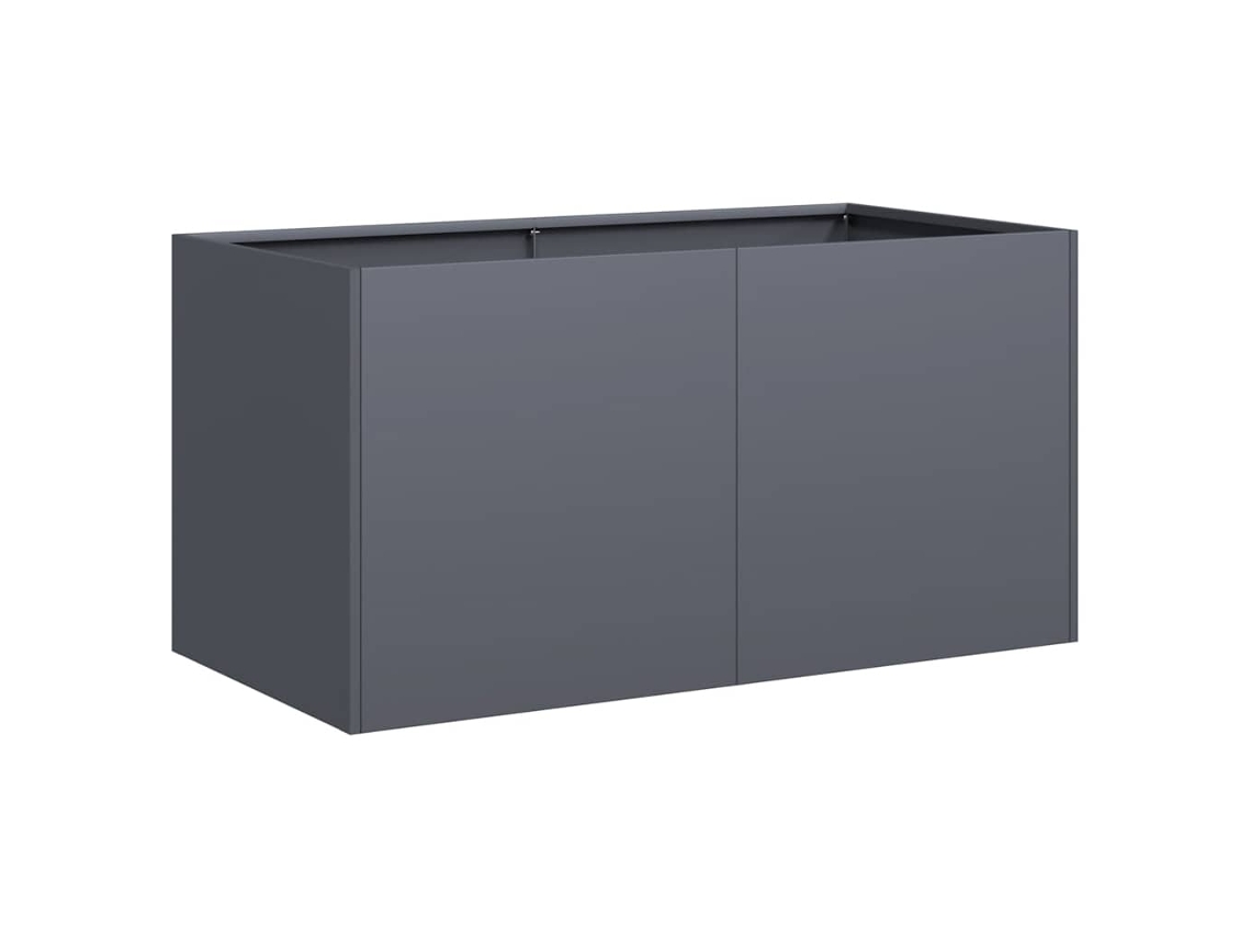 Planter, Planters Vidaxl Antracite Aço (80 X 40 X 40 Cm)