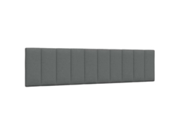 Vidaxl Almofadão De Cabeceira Hanko 200 Cm Tecido Cinzento-escuro