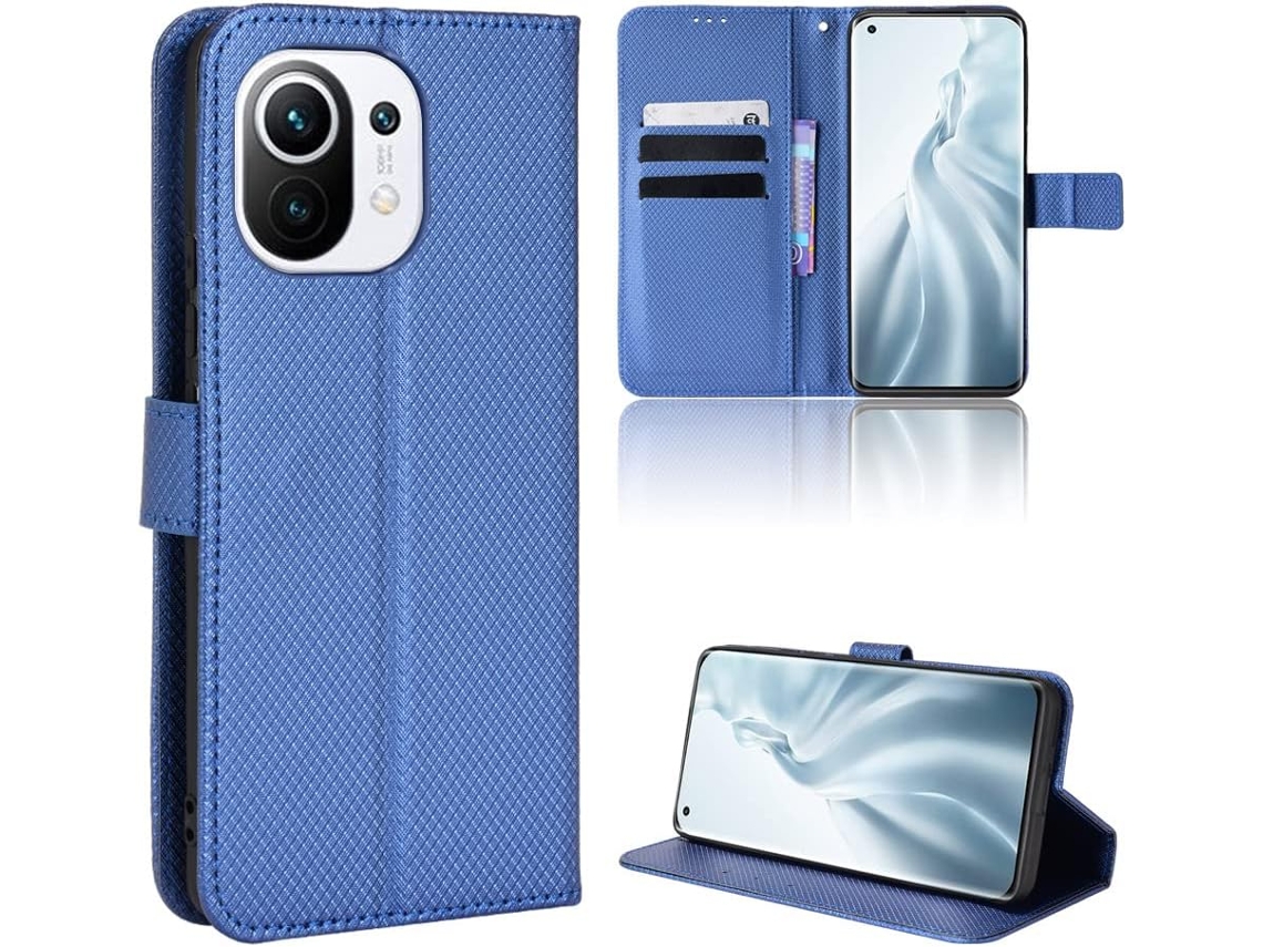 Capa para Xiaomi Xiaomi 11 HONGWE. Pele Sintética Azul