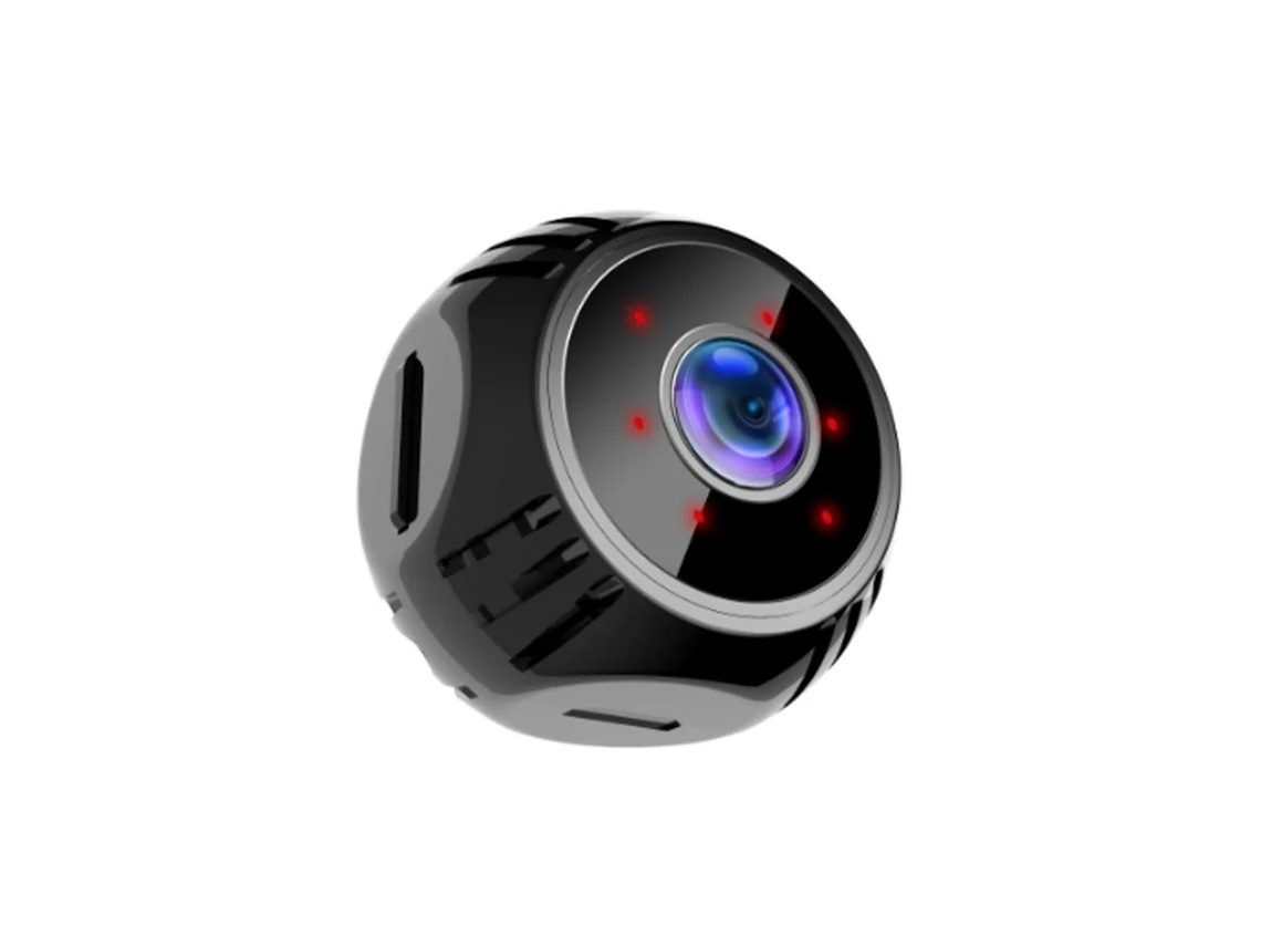 Câmera espiã, Mini câmera de vigilância interna HD WiFi, Bateria de longa duração, Sem fio, Visão noturna, Preto Bestvite