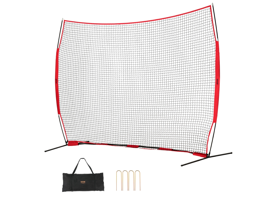 VEVOR Barricada Backstop Net Ball Sports Barreira Softball Prática Net 12X9Ft