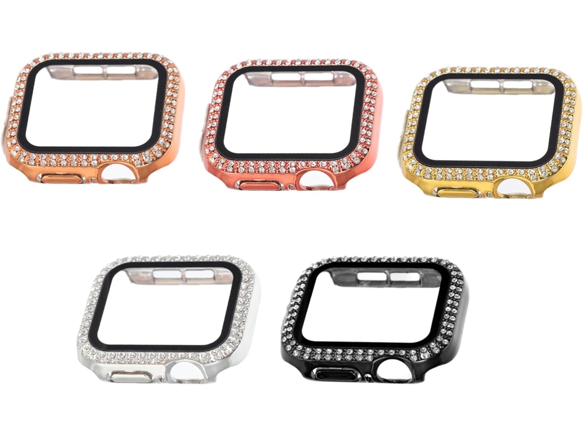 Conjunto De 5 Capas Protetoras Para Smartwatch Com Glitter,
