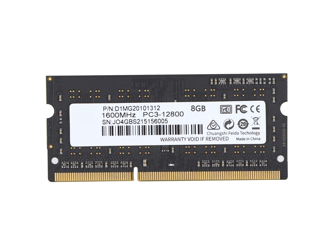 Ddr3 Ram 8gb Memória Para Notebook Ddr3-1600mhz Pc3-12800 Sodimm Alto Desempenho