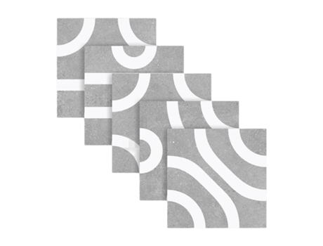 Azulejo Revestimento Cerâmico Decorativo Mate CERAGNI Vita Desenho C 15X15 Caixa com 44 Unidades 1 M2