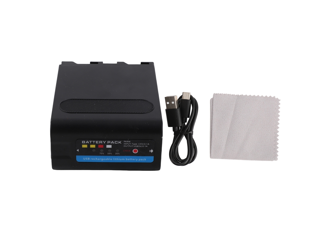 Aetheria bateria para Câmera de Vídeo 7.2v 13400mah Usb Type C Compatível com Np F990 e Modelos V3 9e Pd150p Ccd Tr910