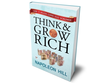 Livro Think and Grow Rich de Napoleon Hill (Inglês - Capa Dura)