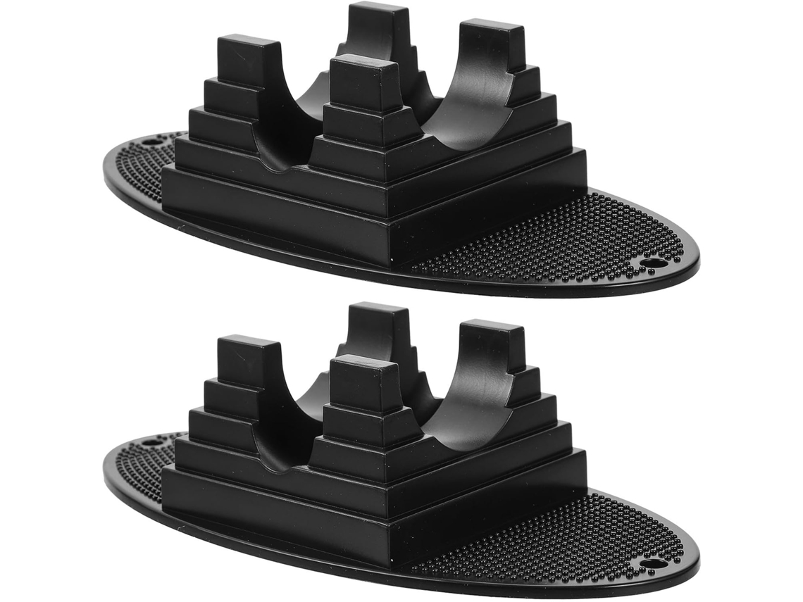 Suporte De Estação Para Trottinette 2pcs Acessório Prático Em Plástico Preto, Construção Sólida E Leve