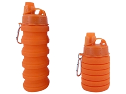 Garrafa de água portátil, dobrável de silicone MDUG