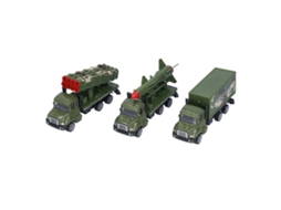 Primerox conjunto de Carros Militares Diecast 1:50 de Liga com Tração para Trás para Crianças Meninos 3 Anos +