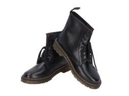 Botas de Couro com Cadarço Salto Baixo Antiderrapante Impermeável Estilo Clássico Feminino 43