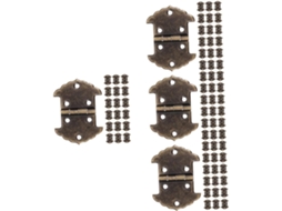 Conjunto De 4 Dobradiças De Substituição Para Armários De Madeira E Metal (20 Unidades)