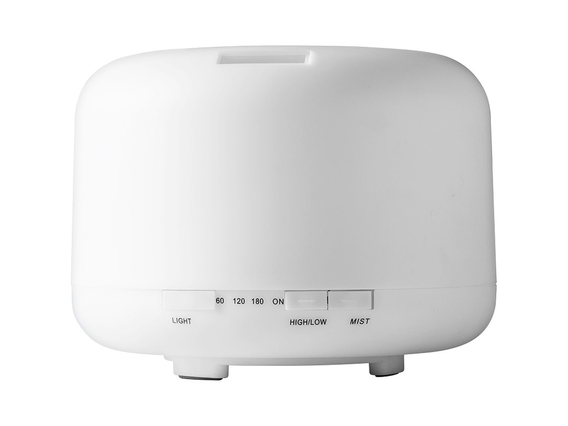 Umidificador de óleos essenciais, difusor ultrassônico, 500ml, branco | MDUG