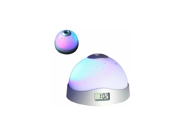 Despertador com Projetor de Teto, Relógio Digital com Luz Ambiente para o Quarto BRILVIBERA