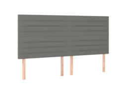Cabeceira Cinza Escuro 180x5x118/128 Cm Tecido MAISON EXCLUSIVE