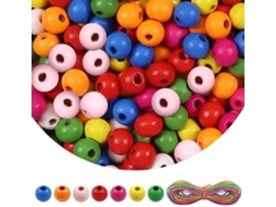 Aanbevolen Keuze - Kralen Set Van 200 Stukken - Natuurlijke Ronde Kralen 14 Mm - Veelkleurig - Diy Sieraden - Plastic Opbergdoos - Licht En Sterk - Kr
