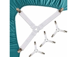 Conjunto De 4 Prendedores De Lençol Triangulares, Elásticos E Ajustáveis ​​para Colchão. Aquaforge