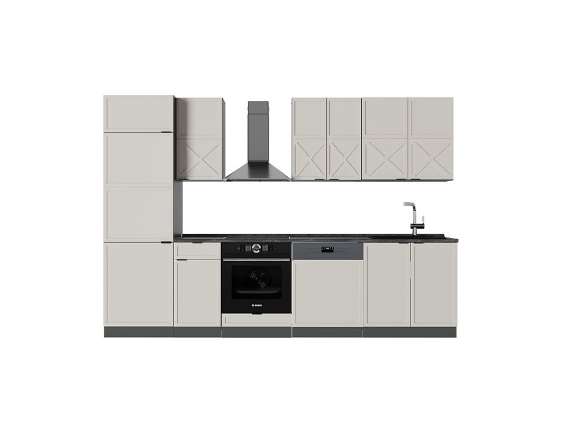 Talha De Cozinha Fame Line, 300cm, Pt Antracite, Grisbeige/antracite, Antracite, Vicco
