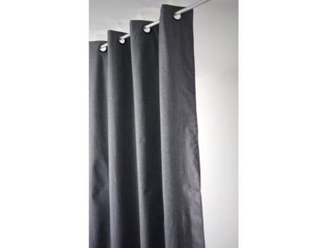 Cortina Blackout Lisa com Ilhós Cinza Escuro 140 X 240 Cm HOME MAISON