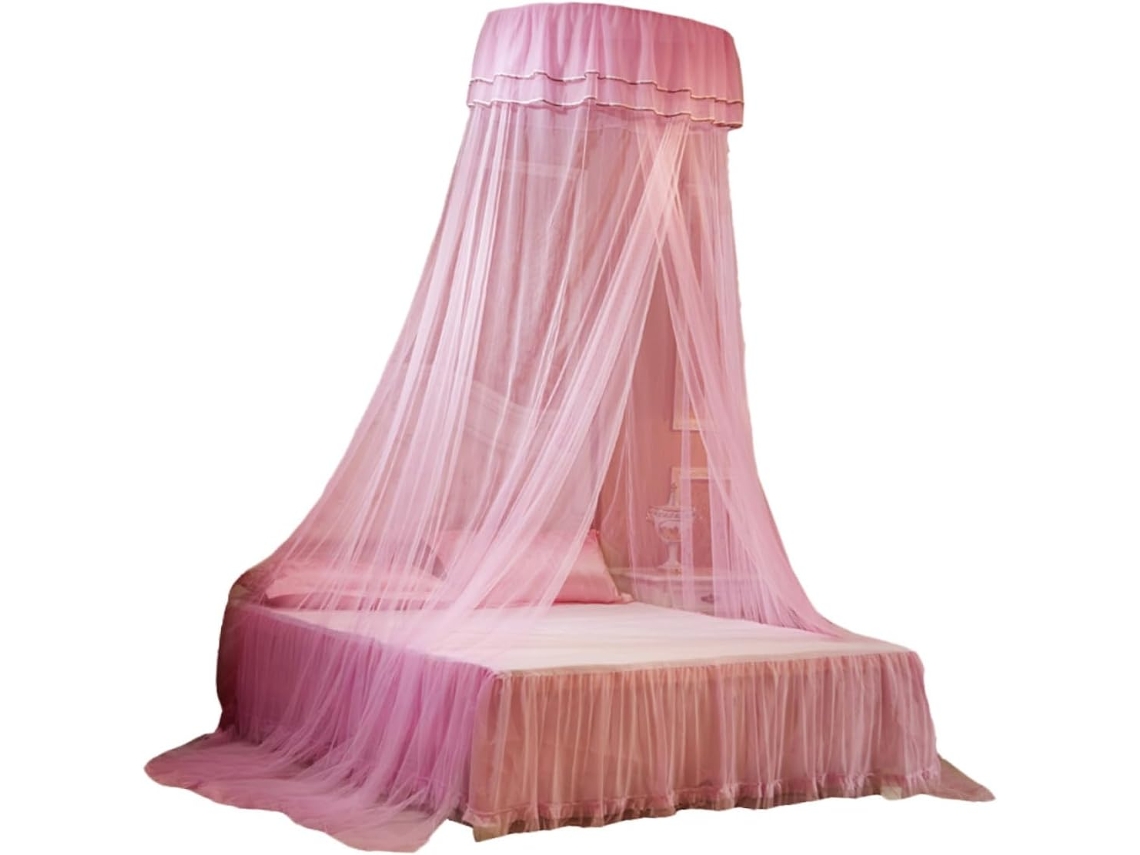 Mosquiteiro Suspenso Em Renda Formato De Cúpula Toyandona, Dossel Clássico Para Cama De Quarto, Mosquiteiro De Malha