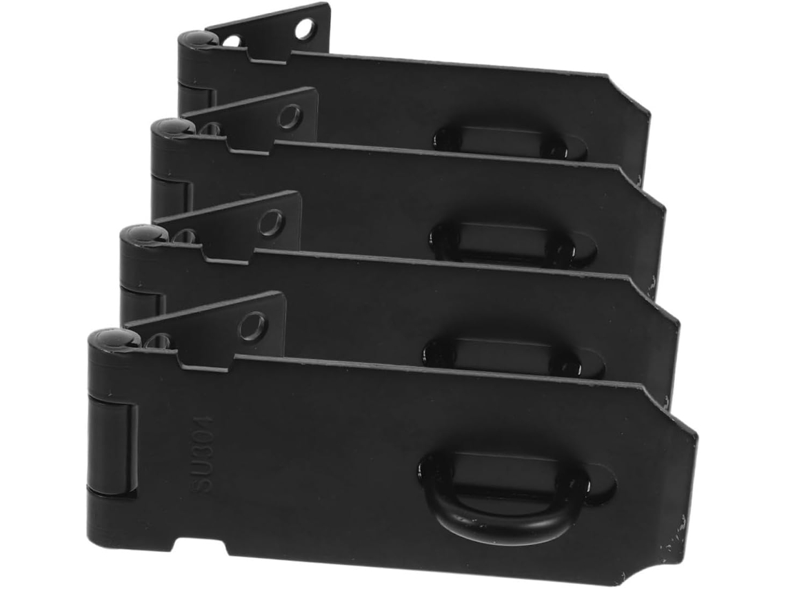 Conjunto De 4 Fechaduras Segurança Em Aço Inoxidável Sosoport Para Instalação Armários, Com Design Robusto Para Maior