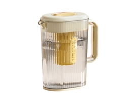 Jarra De Água De 2 Litros Resistente Ao Calor Com Tampa E Filtro, Recipiente Inquebrável Para Sucos E Bebidas Quentes E Frias.