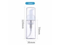 Dois frascos dispensadores de espuma de 50 ml, ideais para viagens ZYBLSSBB
