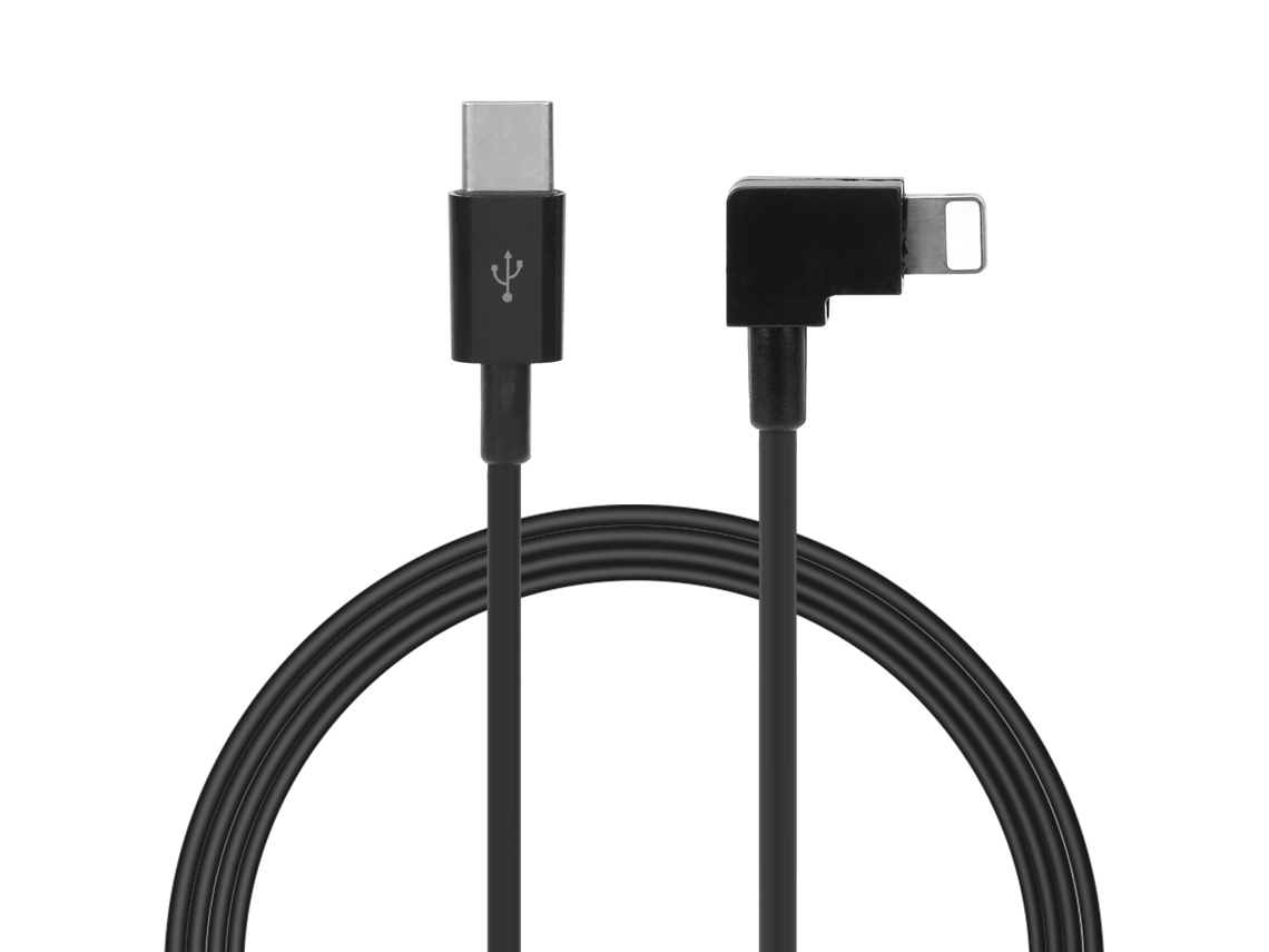 Cabo De Extensão De Dados Adaptador Para Osmo Pocket 2 Reto Para Curvo (type-c Para Ios)