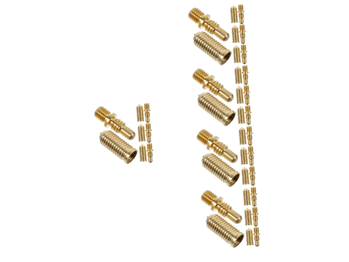 Conjunto De 20 Parafusos Cobre Para Extensão Taco Bilhar, Alta