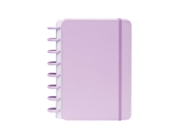 Caderno Smart Com Elástico Espiral A5 Pautado Lilás Talia