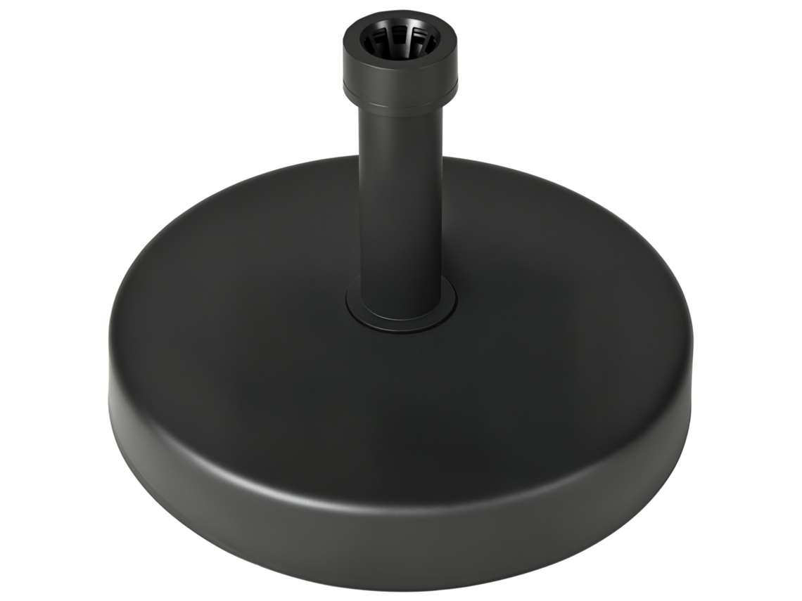 Base de Parasol S/MARCA, plástico, 18kg, Ø 45cm, preto