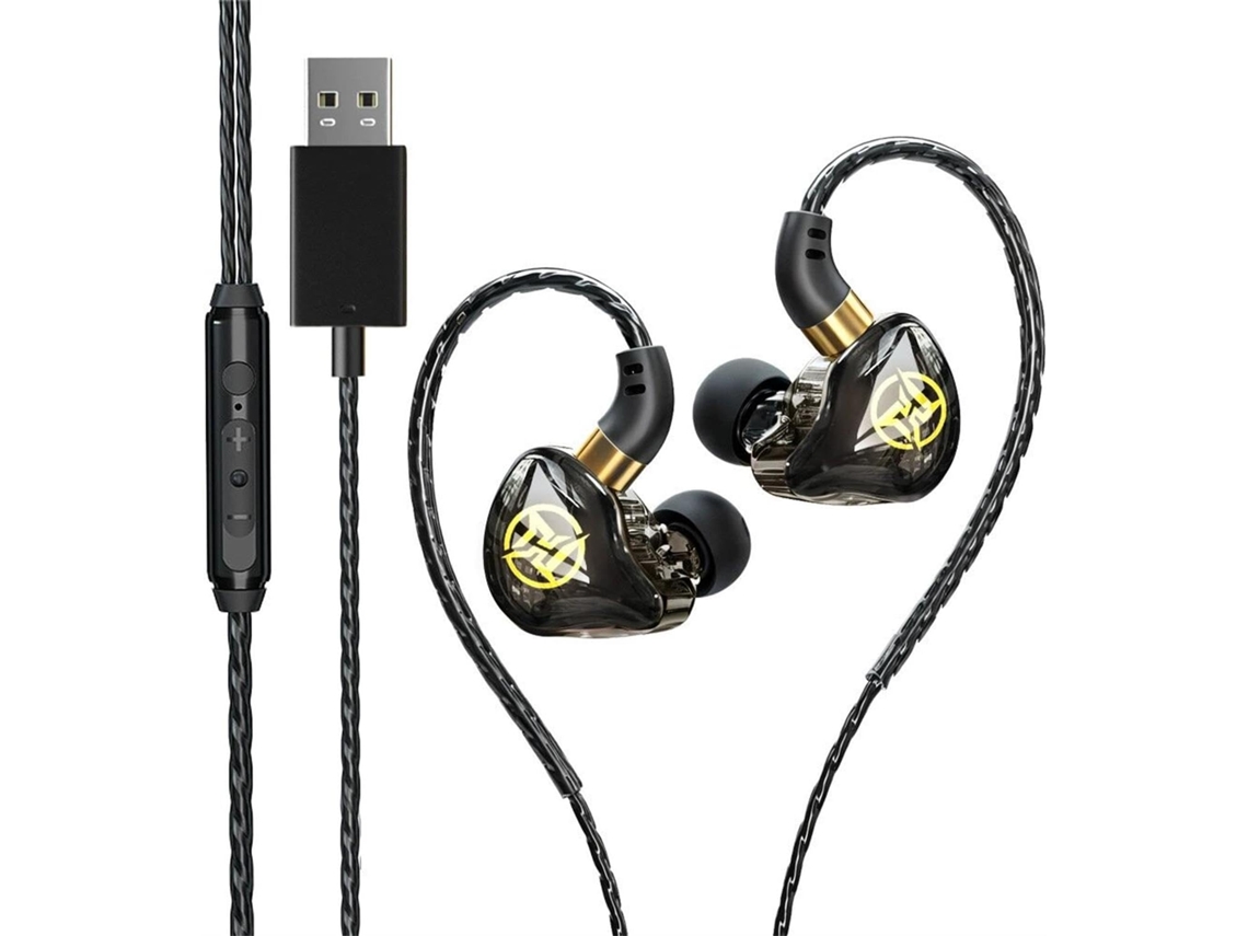 Fone De Ouvido Para Computador Com Porta Usb, Cabo Longo Microfone,
