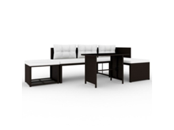 Sofa Set, Sofa Sets Vidaxl Marrom Rattan / Vime (n/a)