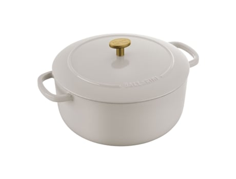 Bellamonte Cocotte 24 Cm Redondo Branco Marfim Ferro Fundido BALLARINI