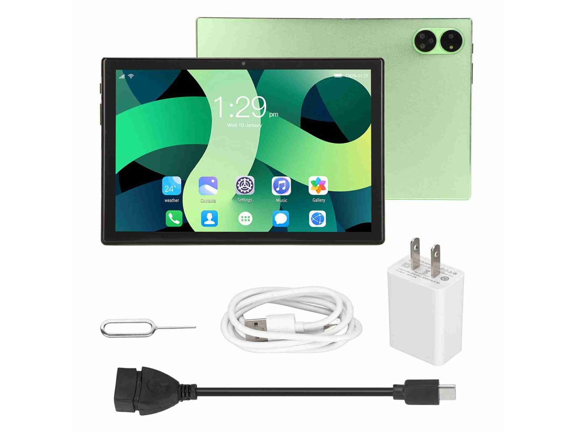 Tablet (4g Com Chamada Tela De 10,1 Polegadas) Verde Sistema Android 12.0 6gb+128gb Câmera Frontal De 8mp