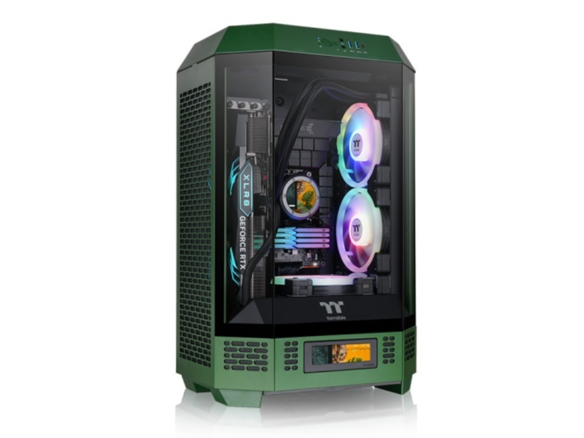 Caixa TT THERMALTAKE The Tower T300 Racing Green Atx 2Xusb 3.0 sem fonte verde