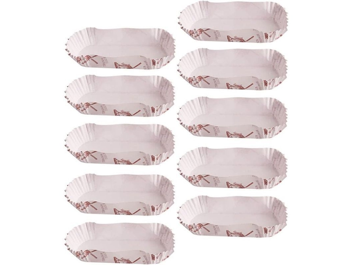 Formas para bolos e pães, em formato de barco, de papel, 600 unidades.