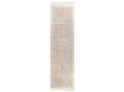 Alfombra Beliani Bitlis De Algodón Beige 80x300