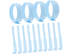 Magiclulu 100 unidades de pulseiras de identificação descartáveis em PVC para recém-nascidos, Macias com sensor de toque e Graváveis